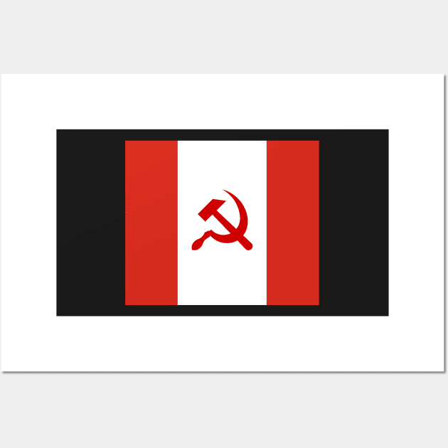 Communist Flag of Canada Wall Art by SolarCross